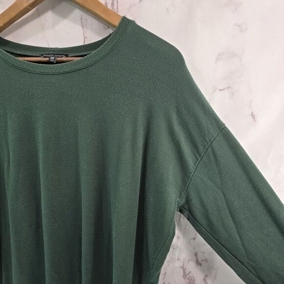 Universal Standard T Shirt Women 3XS Actual Large Green Long Sleeve Dark Forest - Picture 10 of 11